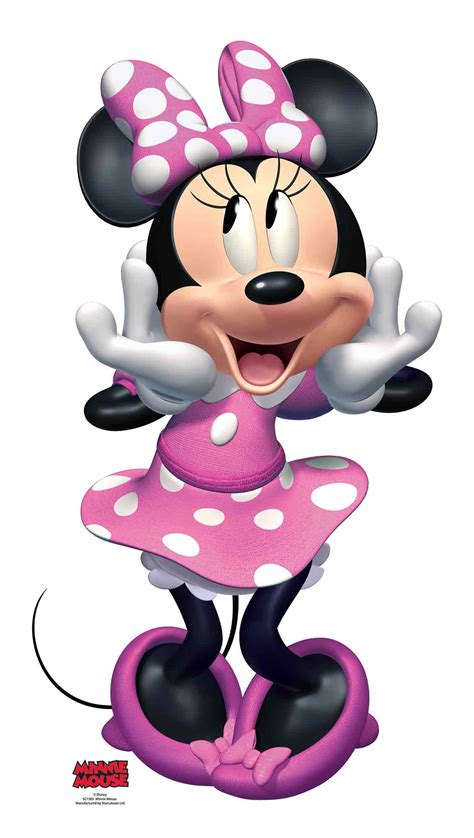Minnie Mouse Pink Dress Official Disney Cardboard Cutout 2868 Picclick