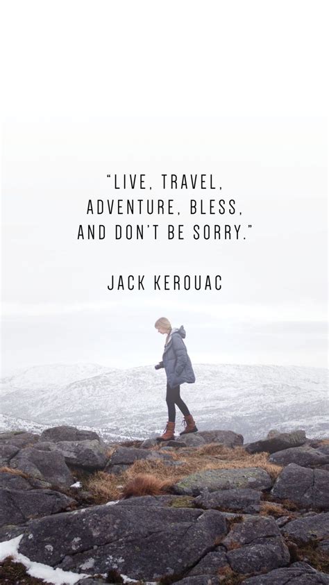A Person Walking On Rocks With A Quote Above It That Says Live Travel
