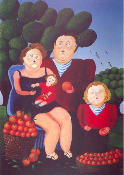 Museumsqualität Prints Uma Familia Abastada Von Fernando Botero Angulo