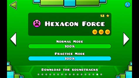 Geometry Dash Level 16 Hexagon Force 100 Youtube