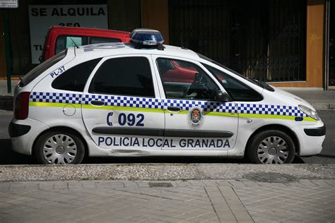 Granada Police Policia Local Granada Vehicle Granada Spain Europe