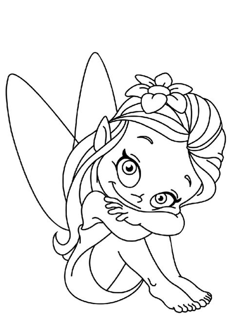 Coloring Pages Of Pretty Fairies