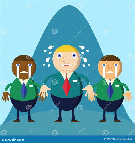 Business Man Cartoon Character Loser Stock Illustration Illustration