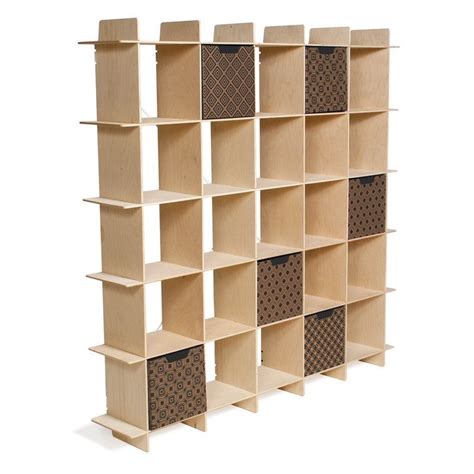 Modern Wood 25 Cubby Bookcase Sprout