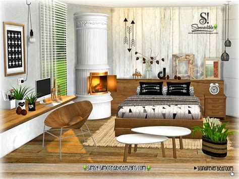The Sims Resource Scandifever Bedroom Decor