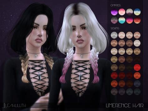 Sims 4 Hairs The Sims Resource Limerence Hair By Leahlillith