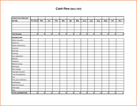 Cash Flow Excel Spreadsheet Template Excelxo Com