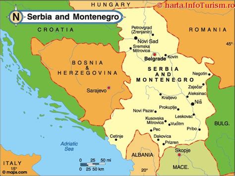 Harta Serbia Consulta Harta Politica A Pe Infoturismro