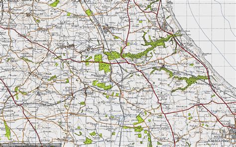 Historic Ordnance Survey Map Of Wingate 1947