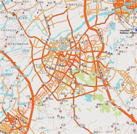 Dongguan Area Map