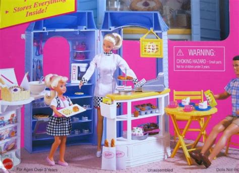 Barbie Bake Shop And Cafe Playset More Than 75 Play Pieces 1998