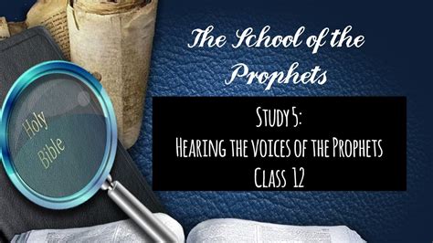 Eyes To See And Ears To Hear Class 5 Hearing The Voices Of The Prophets