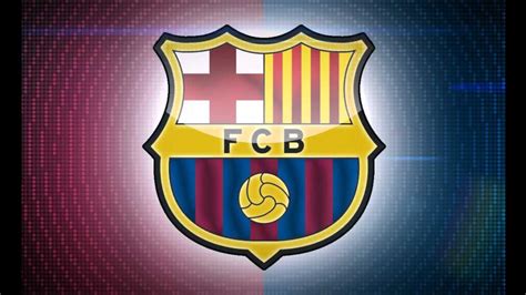 The uniform has blue and red stripes. FCB Logo - YouTube