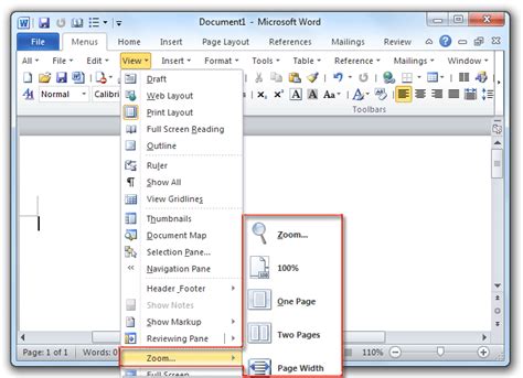 Where Is The Zoom In Microsoft Word 2007 2010 2013 2016 2019 And 365