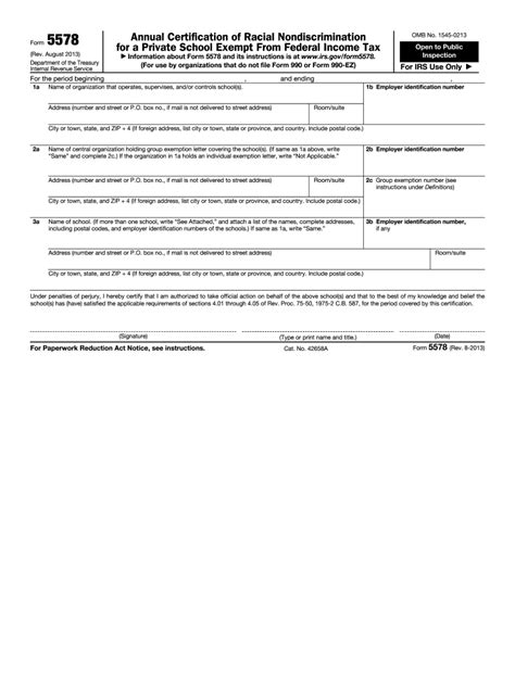 2023 Federal Tax Exempt Form