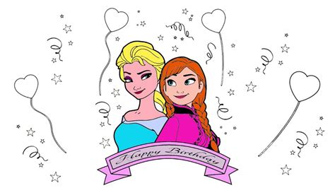 Dibujos para colorear y pintar. Frozen | Parte 6 | Pintando Elsa y Anna | Juego de Pintar | Manitas Pintando - YouTube