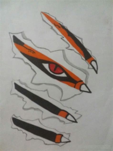 Nine Tailed Fox Naruto Drawing Easy