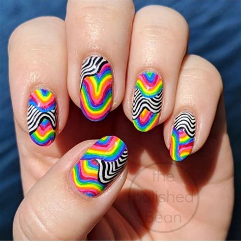 42 Psychedelic Nail Art Designs Colorful Psychedelic Nails I Take You