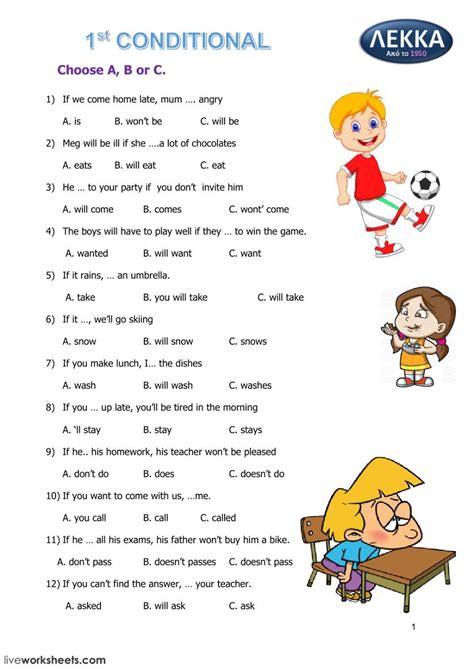 Conditional Worksheets Printables