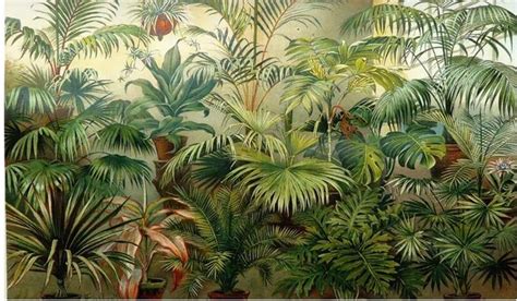 Custom Tropical Rain Forest Wall Mural Wallpaper Coconut Palm Etsy