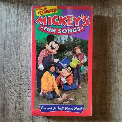 SING ALONG SONGS Mickeys Fun Songs Campout At Disney World VHS New Sealed PicClick CA