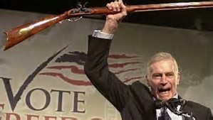 Image result for National Rifle Association elected Charlton Heston