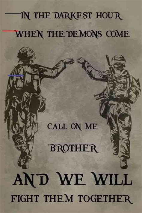 Cv123 Soldier Poster Call On Me Brother Cv123 Soldier Poster