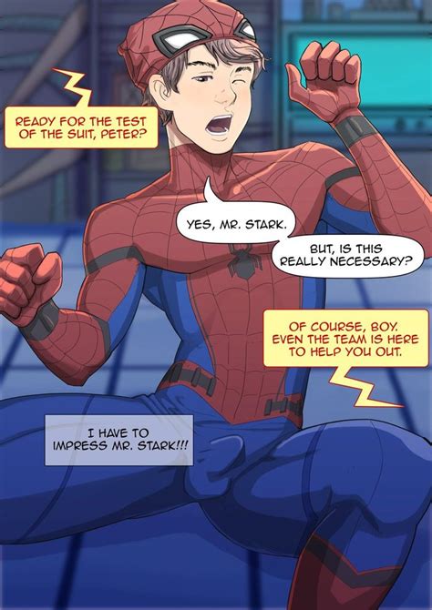 Suiton Spiderman Pleasing Mr Stark Gay Manga Hd Porn Comics