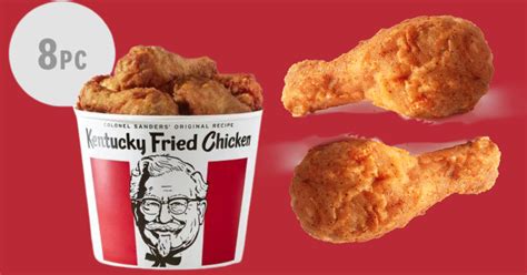 Kfc 8 Pc Fried Chicken Bucket For 10 Tuesdays Only The Freebie