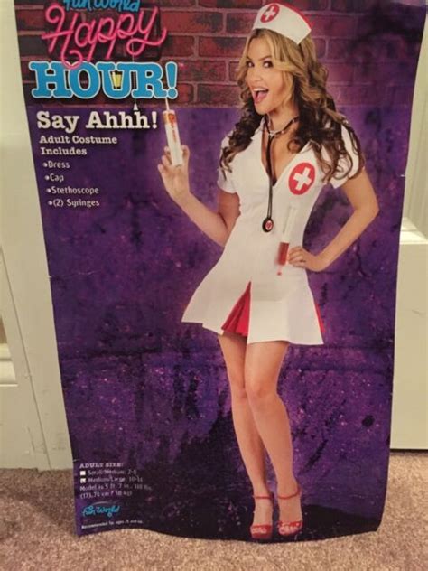 New In Package Fun World Nurse Say Ahhh Halloween Costume Women Ml 10 14 Ebay