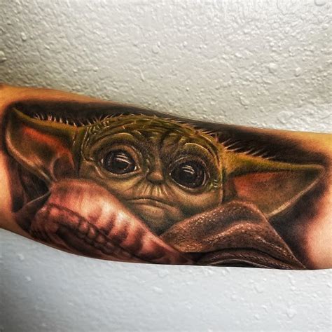 17 Impressive And Adorable Baby Yoda Tattoos