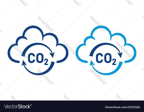 Co2 Carbon Dioxide Gas Recycling Neutral Icon Vector Image