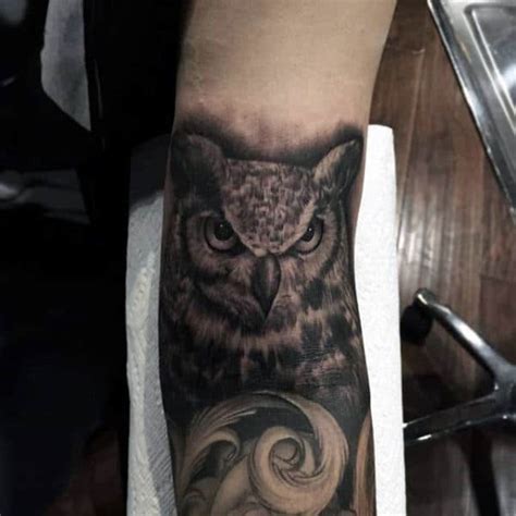 70 Owl Tattoos For Men Creature Of The Night Designs