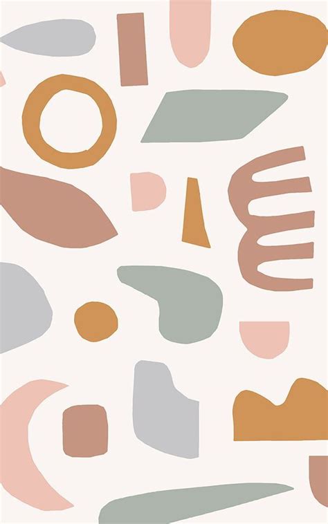 Pastel Rustic Abstract Shapes Wallpaper Mural | Hovia | Abstract shapes, Abstract, Minimalist ...