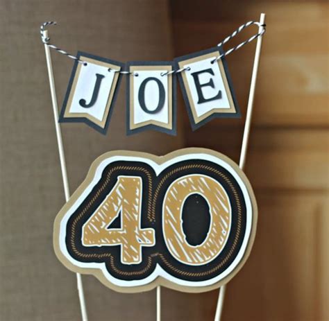 40th Birthday Decorations 40th Party Centerpiece Table Etsy Canada