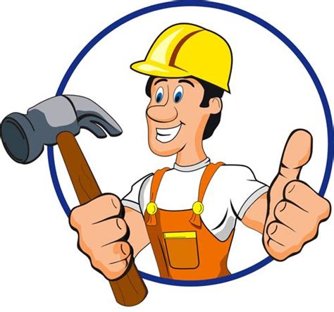 Funny Cartoon Builders Vector Illustration 10 Cartoon Engineer