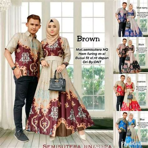 Inspirasi baju muslim couple cocok untuk dipakai lebaran bareng. 32 Desain Baju Batik Keluarga Muslim | Desaprojek