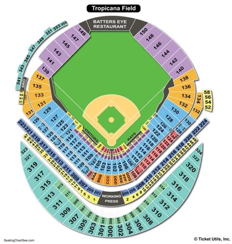 Tropicana Field Seating Chart Seat Numbers Two Birds Home
