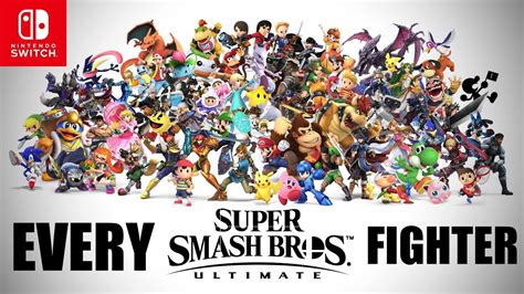 Every Super Smash Bros Ultimate Fighter Art Youtube