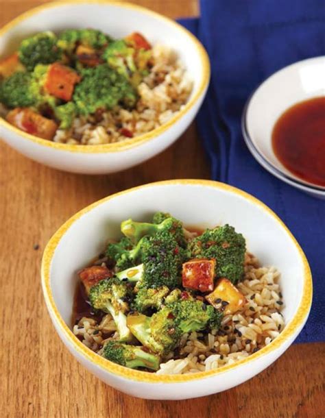 Tofu And Broccoli Stir Fry With Brown Rice Jamie Geller