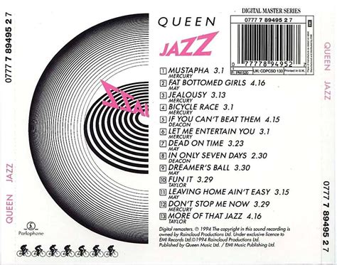 Queen Jazz 1978 Caratula Queen Jazz