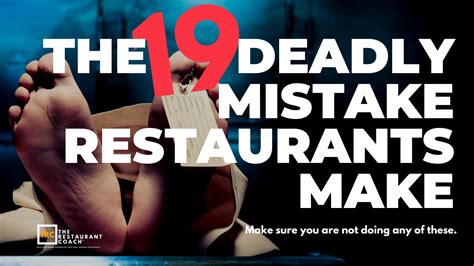 The 19 Deadly Mistakes Restaurants Make