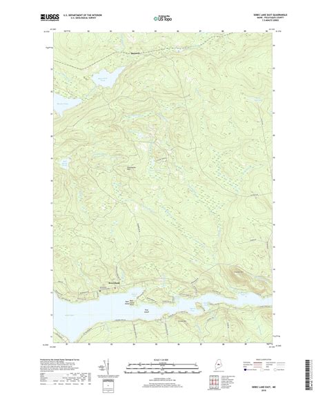 Mytopo Sebec Lake East Maine Usgs Quad Topo Map