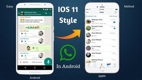 Get Ios 11 Style Whatsapp On Any Android No Root Easily Youtube