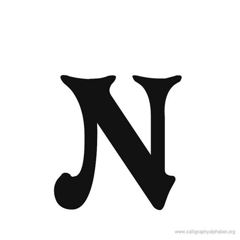 Letra N Lettering Alphabet Calligraphy Letters Alphabet Alphabet
