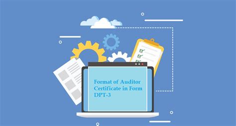 Format Of Auditor Certificate In Form Dpt 3