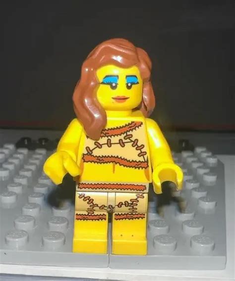 Lego Cave Woman Minifigure W Long Brown Hair Makeup Building Figure Toy 887 Picclick