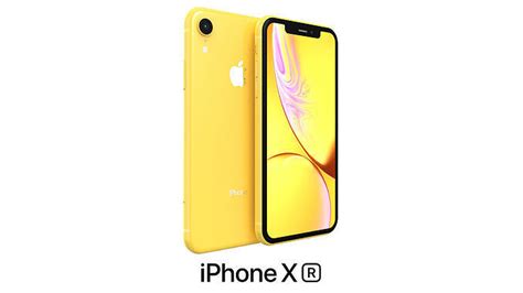 Apple Iphone Xr Yellow 3d Model Cgtrader