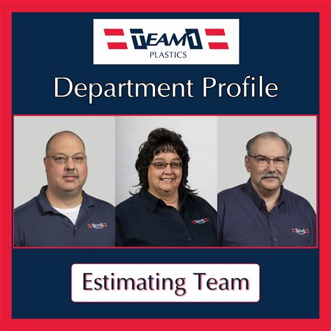 Department Profile Estimating Team Team 1 Plastics