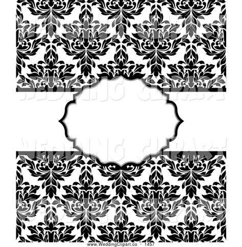 39 Awesome Black And White Damask Border Clip Art Clip Art Borders